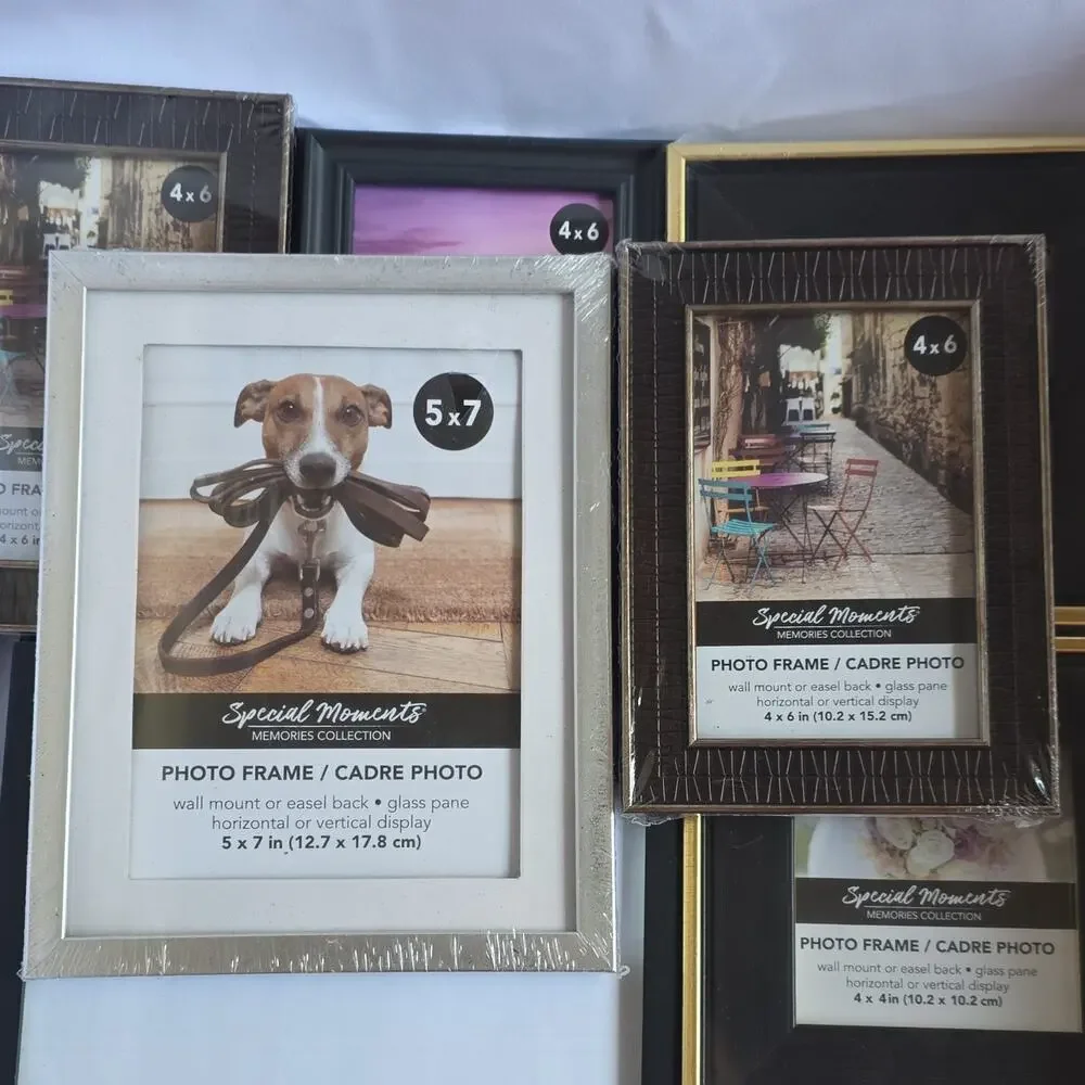 Special Moments Memories Collection Glass Photo Frames 4x6 5x7 4x4 13 Unidades